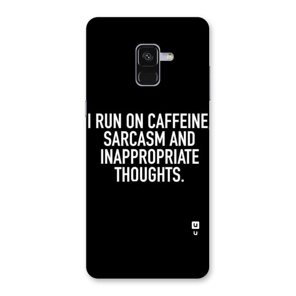 Sarcasm And Caffeine Back Case for Galaxy A8 Plus