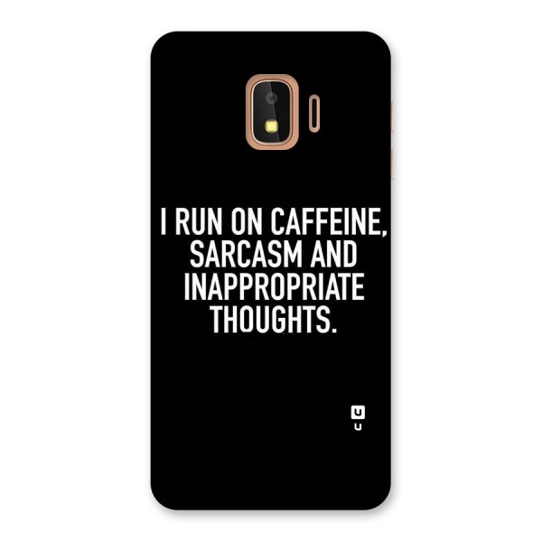Sarcasm And Caffeine Back Case for Galaxy J2 Core