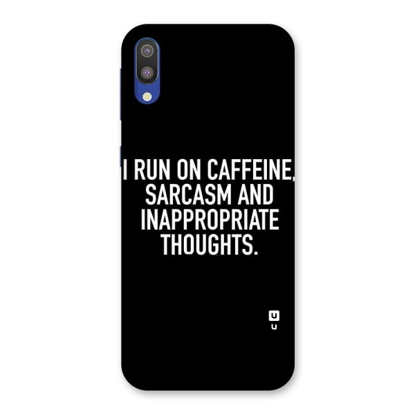 Sarcasm And Caffeine Back Case for Galaxy M10