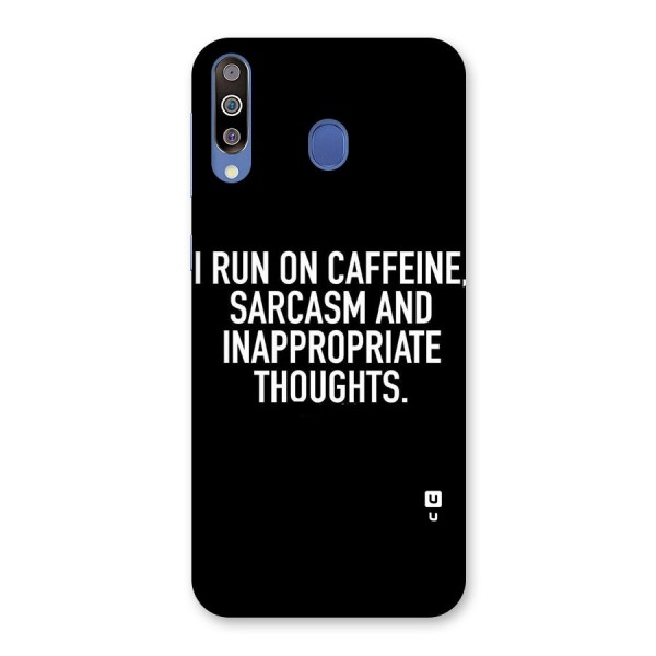 Sarcasm And Caffeine Back Case for Galaxy M30