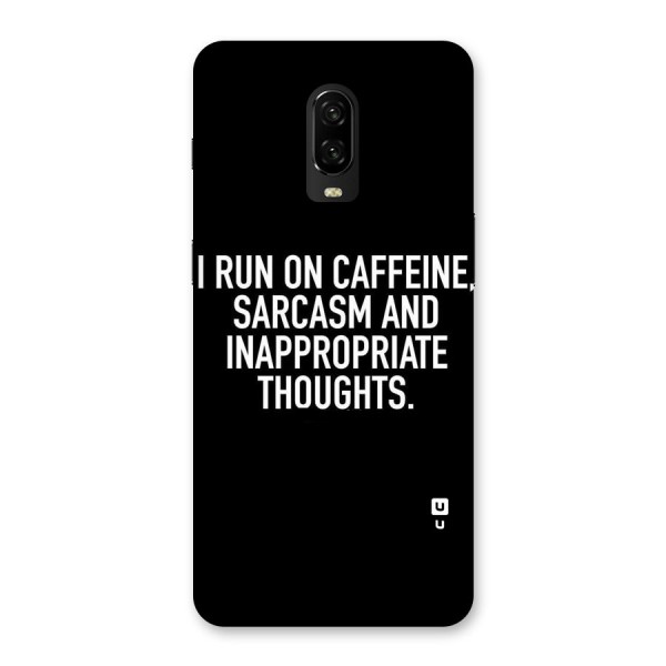 Sarcasm And Caffeine Back Case for OnePlus 6T