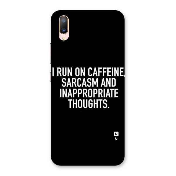 Sarcasm And Caffeine Back Case for Vivo V11 Pro