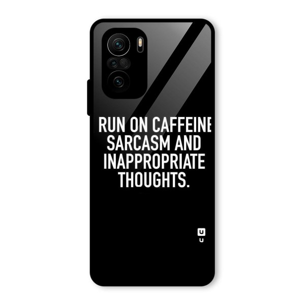 Sarcasm And Caffeine Glass Back Case for Mi 11X Pro