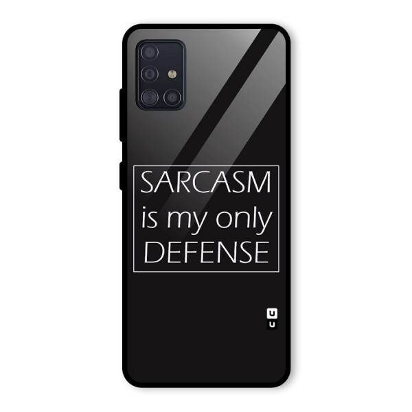 Sarcasm Defence Glass Back Case for Galaxy A51
