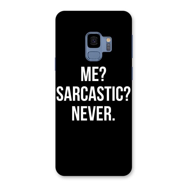 Sarcastic Quote Back Case for Galaxy S9