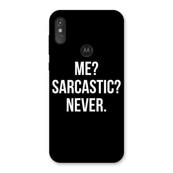 Sarcastic Quote Back Case for Motorola One Power