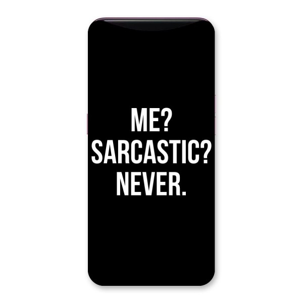 Sarcastic Quote Back Case for Oppo Find X