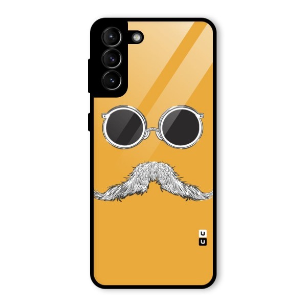 Sassy Mustache Glass Back Case for Galaxy S21 Plus