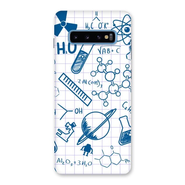 Science Notebook Back Case for Galaxy S10 Plus