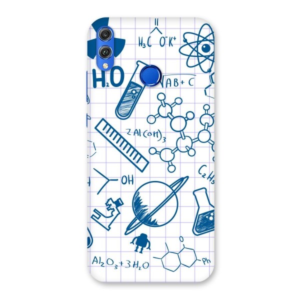 Science Notebook Back Case for Honor 8X