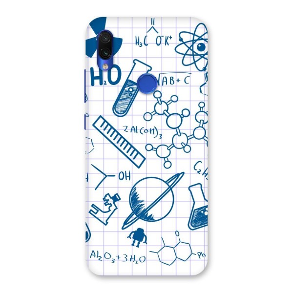 Science Notebook Back Case for Redmi Note 7S