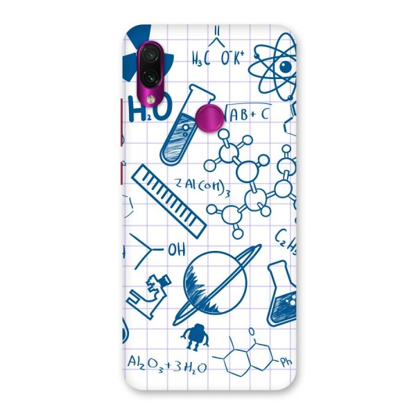 Science Notebook Back Case for Redmi Note 7 Pro