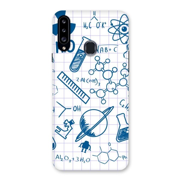 Science Notebook Back Case for Samsung Galaxy A20s