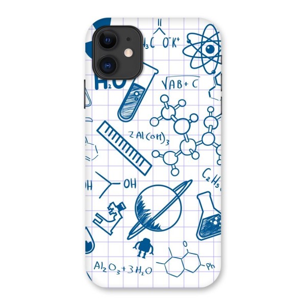 Science Notebook Back Case for iPhone 11