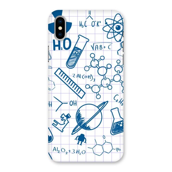 Science Notebook Back Case for iPhone XS