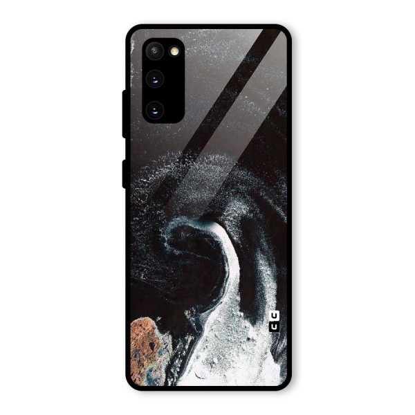 Sea Ice Space Art Glass Back Case for Galaxy S20 FE 5G