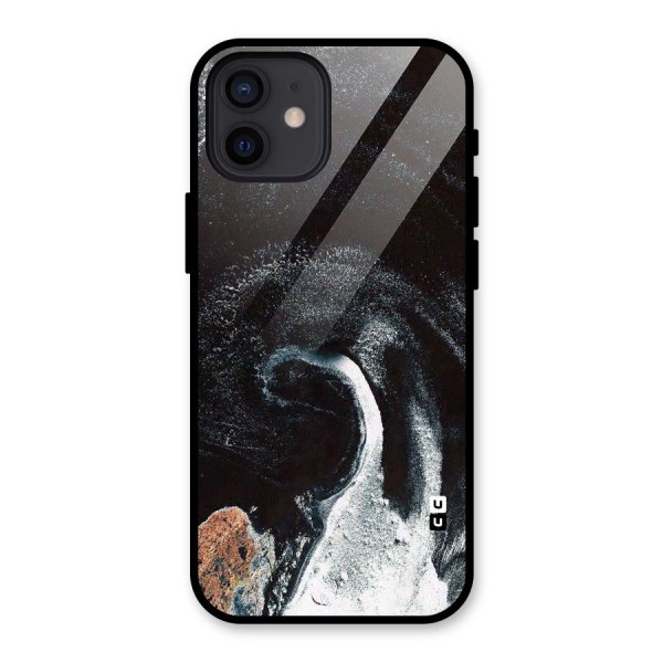 Sea Ice Space Art Glass Back Case for iPhone 12