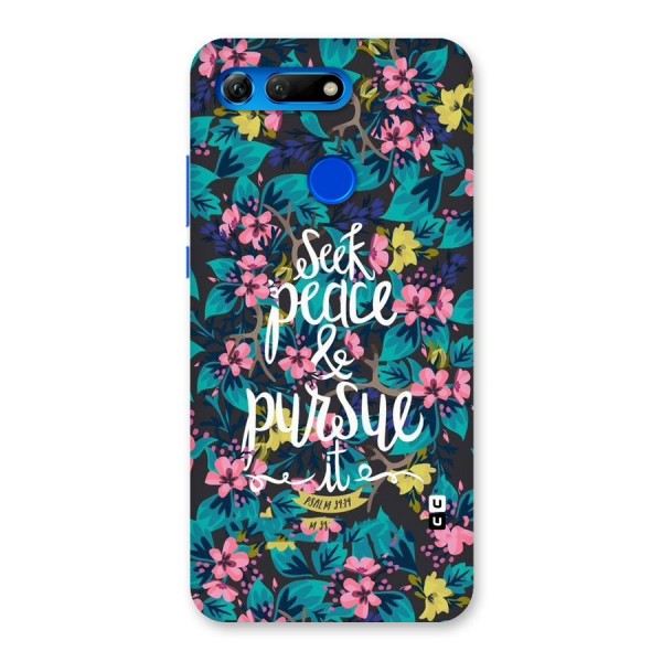 Seek Peace Back Case for Honor View 20