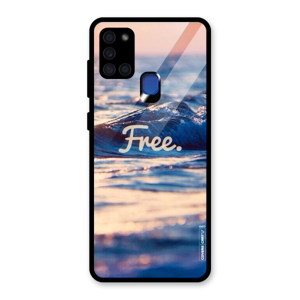 Set Yourself Free Glass Back Case for Galaxy A21s