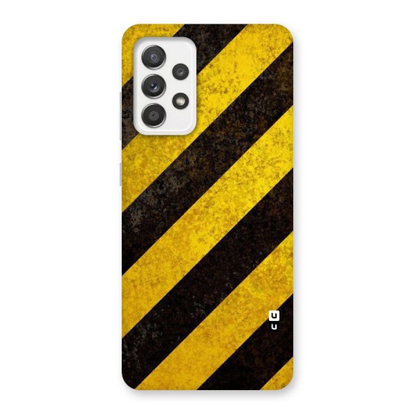 Shaded Yellow Stripes Back Case for Galaxy A52