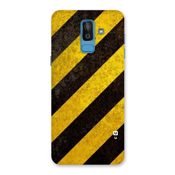 Shaded Yellow Stripes Back Case for Galaxy On8 (2018)