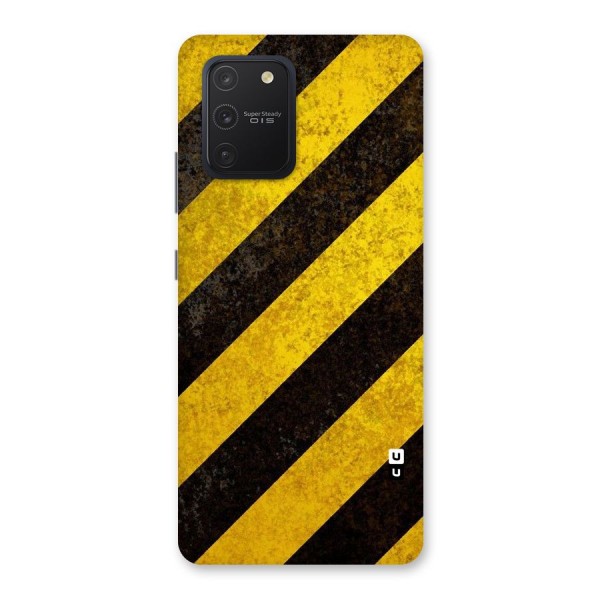 Shaded Yellow Stripes Back Case for Galaxy S10 Lite