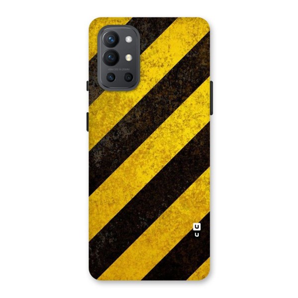 Shaded Yellow Stripes Back Case for OnePlus 9R
