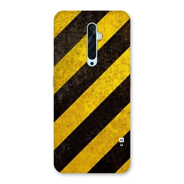 Shaded Yellow Stripes Back Case for Oppo Reno2 F