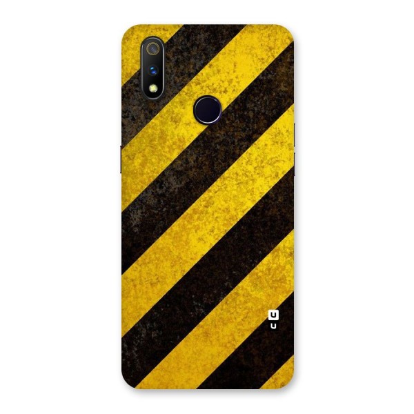 Shaded Yellow Stripes Back Case for Realme 3 Pro