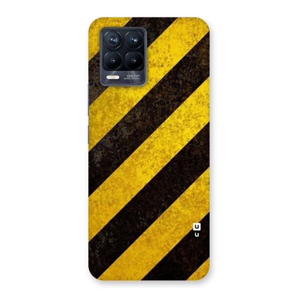 Shaded Yellow Stripes Back Case for Realme 8 Pro