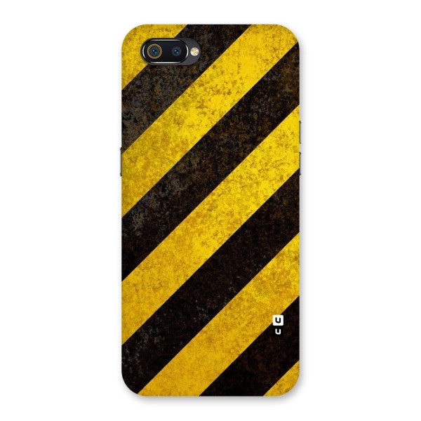 Shaded Yellow Stripes Back Case for Realme C2
