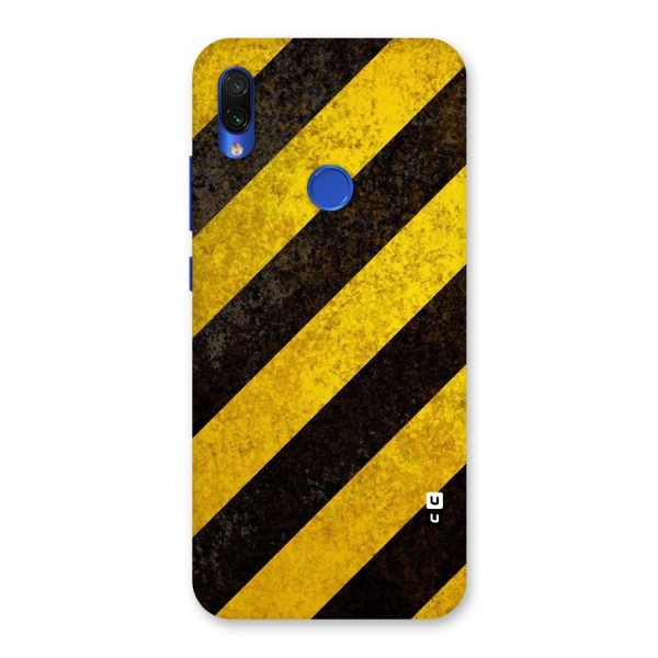 Shaded Yellow Stripes Back Case for Redmi Note 7S