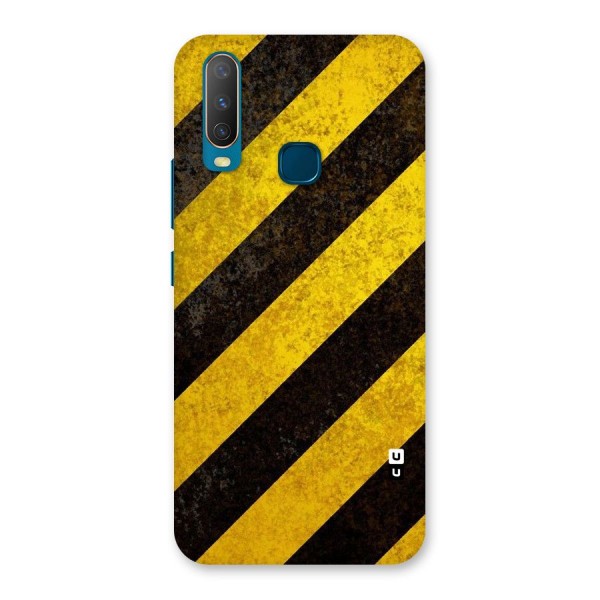 Shaded Yellow Stripes Back Case for Vivo U10