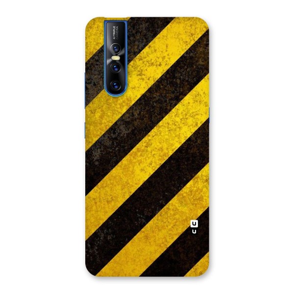 Shaded Yellow Stripes Back Case for Vivo V15 Pro