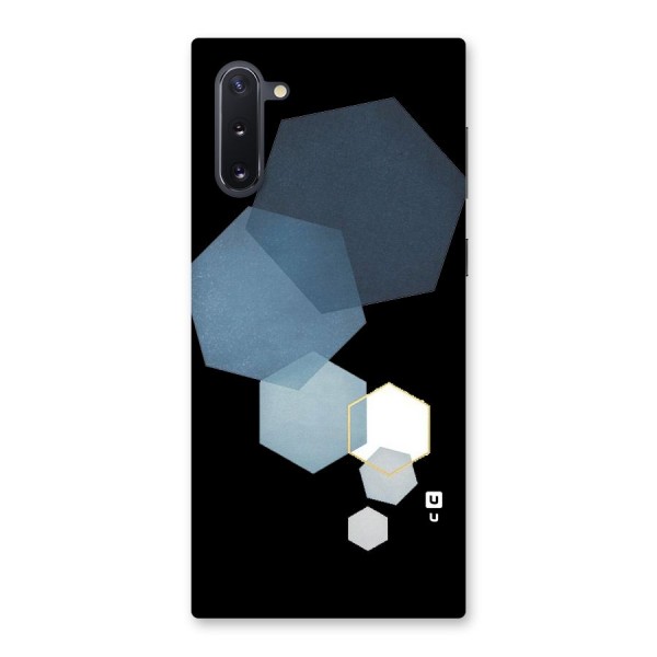 Shades Of Blue Shapes Back Case for Galaxy Note 10