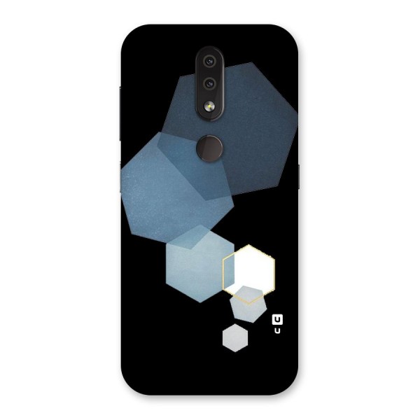 Shades Of Blue Shapes Back Case for Nokia 4.2