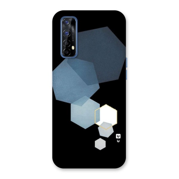 Shades Of Blue Shapes Back Case for Realme 7