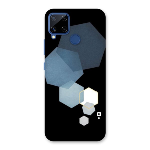 Shades Of Blue Shapes Back Case for Realme Narzo 30A