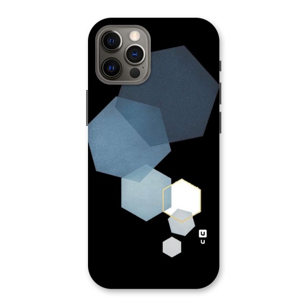Shades Of Blue Shapes Back Case for iPhone 12 Pro