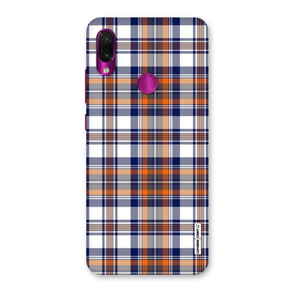 Shades Of Check Back Case for Redmi Note 7 Pro