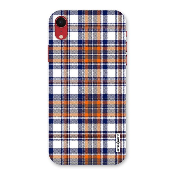 Shades Of Check Back Case for iPhone XR