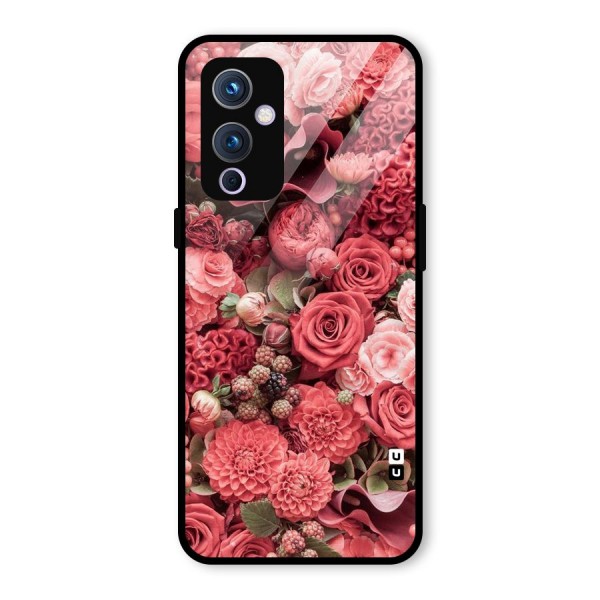 Shades Of Peach Glass Back Case for OnePlus 9