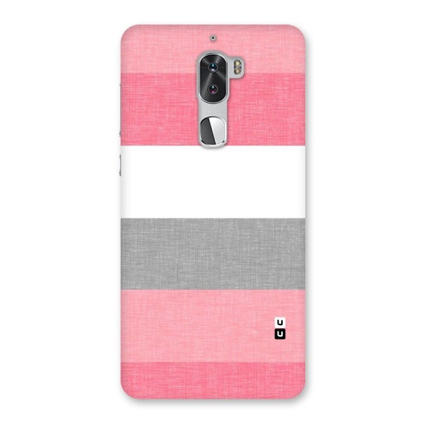 Shades Pink Stripes Back Case for Coolpad Cool 1