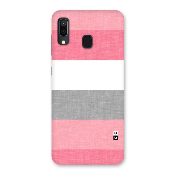 Shades Pink Stripes Back Case for Galaxy A20