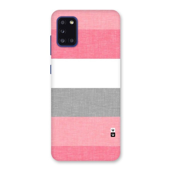 Shades Pink Stripes Back Case for Galaxy A31