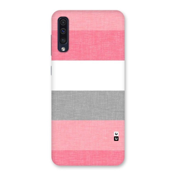 Shades Pink Stripes Back Case for Galaxy A50