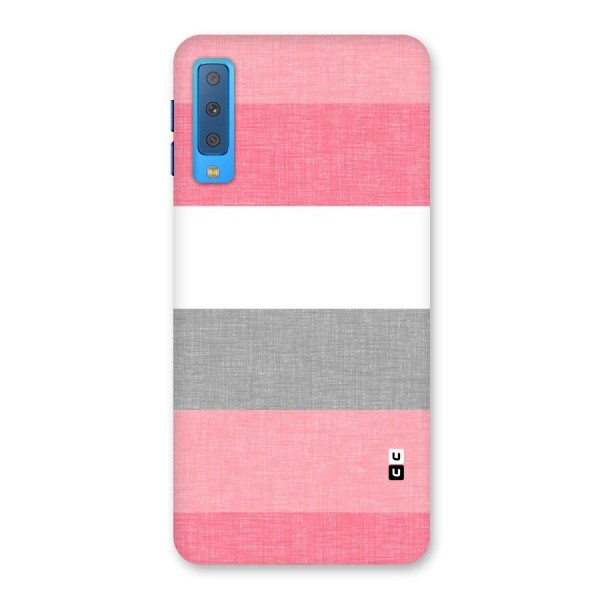 Shades Pink Stripes Back Case for Galaxy A7 (2018)
