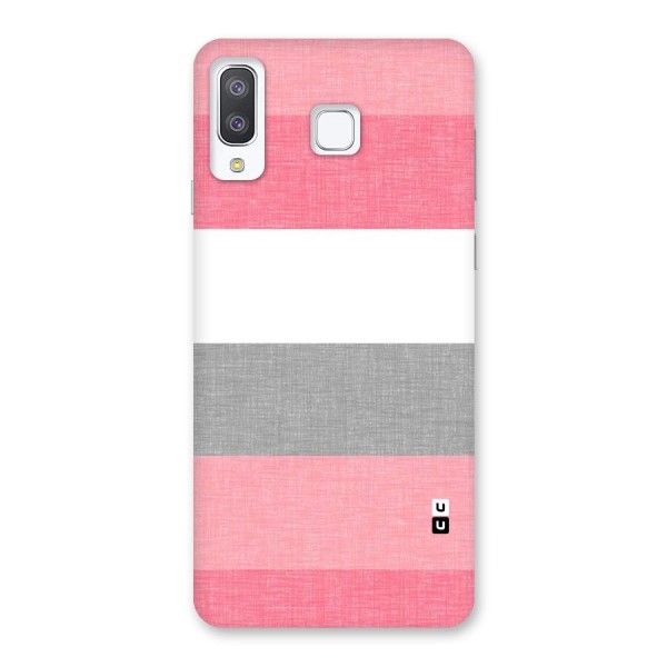 Shades Pink Stripes Back Case for Galaxy A8 Star