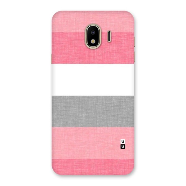 Shades Pink Stripes Back Case for Galaxy J4