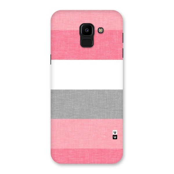 Shades Pink Stripes Back Case for Galaxy J6